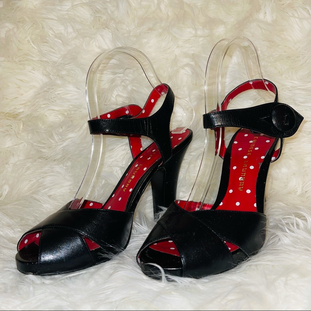 Chinese Laundry Criss Cross Peep Toe Heels